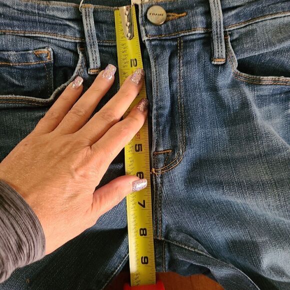 Frame Denim Le Skinny De Jeanne Distressed Jeans Size 26 ( 26 X 29‎ ) - Picture 9 of 11